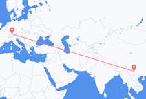 Flights from Kunming, China to Friedrichshafen, Germany