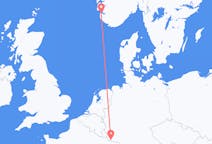 Flyreiser fra Saarbrücken, Tyskland til Stavanger, Norge