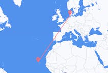 Flug frá São Vicente, Grænhöfðaeyjum til Westerland, Þýskalandi