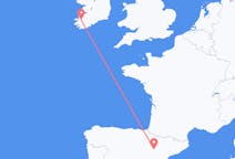 Flyreiser fra Killorglin, Irland til Zaragoza, Spania