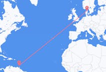 Flyrejser fra St George's, Grenada til Aalborg, Danmark