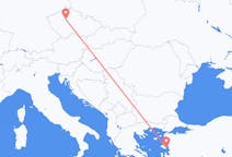出发地 捷克布拉格目的地 希腊米蒂利尼的航班
