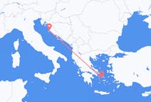Vuelos desde Zadar a Siros