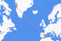 Loty z Aasiaat, Grenlandia do Murcji, Hiszpania