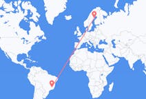 Flyg från Belo Horizonte, Brasilien till Skellefteå, Sverige