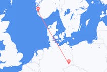 Lennot Stavangerista, Norja Dresdeniin, Saksa