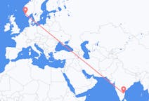 Flyrejser fra Tirupati, Indien til Stavanger, Norge