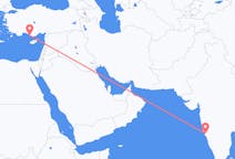 Flights from Goa, India to Gazipaşa, Turkey