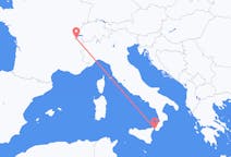 Flyg från Genève, Schweiz till Reggio di Calabria, Italien