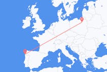 Flyg från Szczytno, Polen till Vigo, Spanien