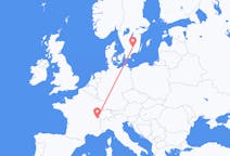 Flights from Växjö to Geneva