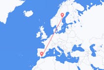 Vluchten van Sollefteå, Zweden naar Malaga, Spanje