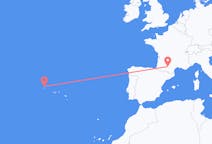 Flights from Corvo Island, Portugal to Toulouse, France