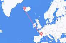 เที่ยวบิน จาก ตูลูซ, ฝรั่งเศส ไปยัง เรคยาวิก, ไอซ์แลนด์