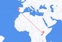 Loty z Eldoret, Kenia do Lizbony, Portugalia