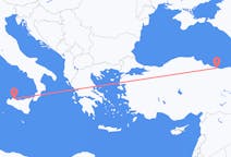 Flyrejser fra Giresun, Tyrkiet til Palermo, Italien