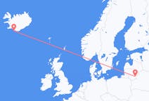 Flights from Vestmannaeyjar, Iceland to Vilnius, Lithuania