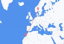 Flyreiser fra Guelmim, Marokko til Oslo, Norge
