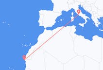 Flyrejser fra Nouadhibou, Mauretanien til Rom, Italien