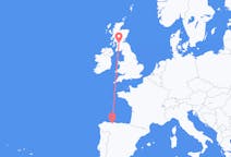 Vluchten van Asturië, Spanje naar Glasgow, Schotland