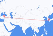 Flyreiser fra Nagasaki, Japan til Kayseri, Tyrkia