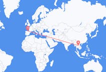 Flyreiser fra Udon Thani, Thailand til Santander, Spania