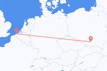 Flyg från Krakow, Polen till Ostend, Belgien