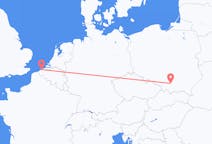 Voos de Cracóvia, Polônia para Oostende, Bélgica