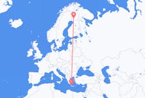 Flights from Chania in Greece to Rovaniemi in Finland