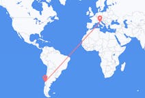 Flyreiser fra Valdivia, Chile til Firenze, Italia