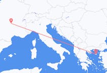 Flyg från Clermont-Ferrand, Frankrike till Lemnos, Grekland