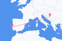 Flyreiser fra Tuzla, Bosnia-Hercegovina til Lisboa, Portugal