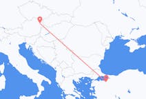 Fly fra Vienna til Bursa