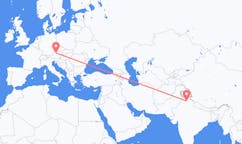 Flyreiser fra Chandigarh, India til Linz, Østerrike