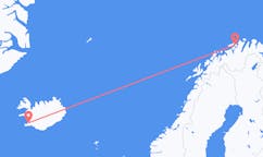 Flyrejser fra Reykjavík, Island til Hammerfest, Norge