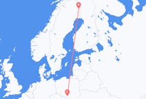 Vluchten van Pajala, Zweden naar Katowice, Polen