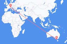 Flyg från King Island, Australien till Milano, Australien