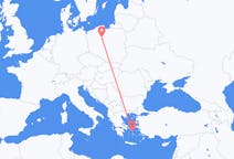 Flights from Bydgoszcz, Poland to Mykonos, Greece