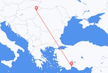 Lennot Antalyasta Debreceniin