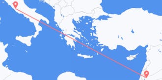 Flights from Jordan to Italy