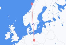 Vluchten van Praag naar Sandnessjøen