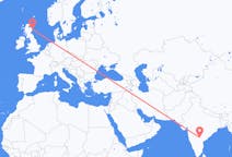Flyreiser fra Hyderabad, India til Aberdeen, Skottland