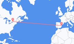 Flyg från Kingston, Kanada till Valencia, Spanien