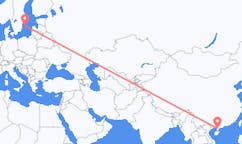 Flyg från Zhanjiang, Kina till Visby, Sverige