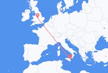Flyg från Birmingham, England till Catania, Italien