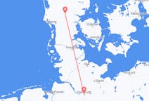 Flyreiser fra Billund, Danmark til Hamburg, Tyskland
