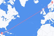 Flights from Flores, Guatemala to Östersund, Sweden