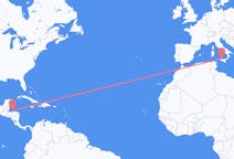 Flyrejser fra Coxen hul, Honduras til Palermo, Italien