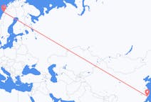 Flyg från Wenzhou, Kina till Bodø, Norge
