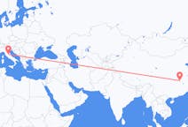 Flyreiser fra Wuhan, Kina til Perugia, Italia